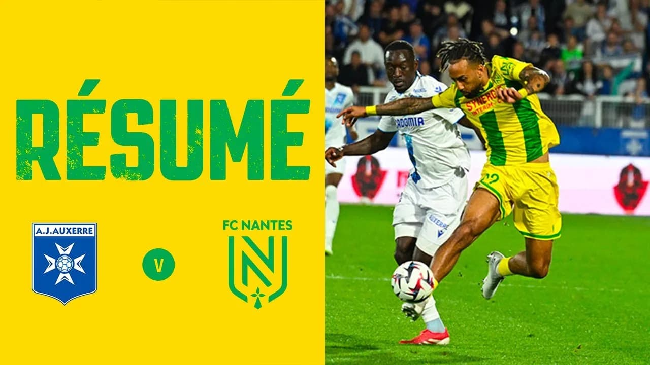 Auxerre-Nantes : un nul frustrant qui complique la lutte pour le maintien