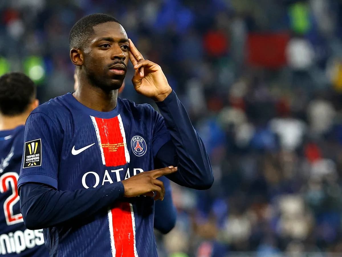 Ousmane Dembélé : la signification de sa célébration téléphone lors du triomphe du PSG à Anfield